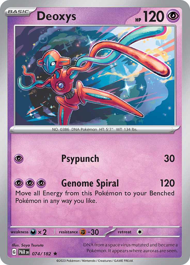 Pokemon TCG: Paradox Rift card - Deoxys.