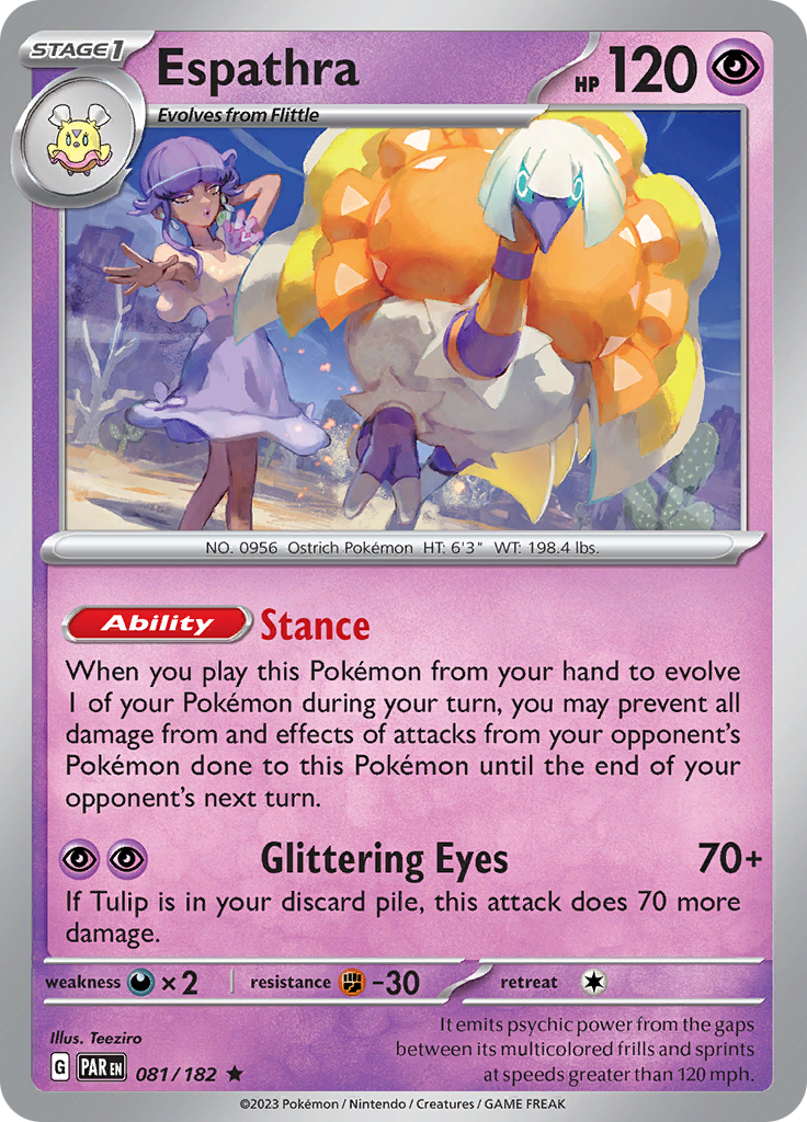 Pokemon TCG: Paradox Rift card - Espathra.