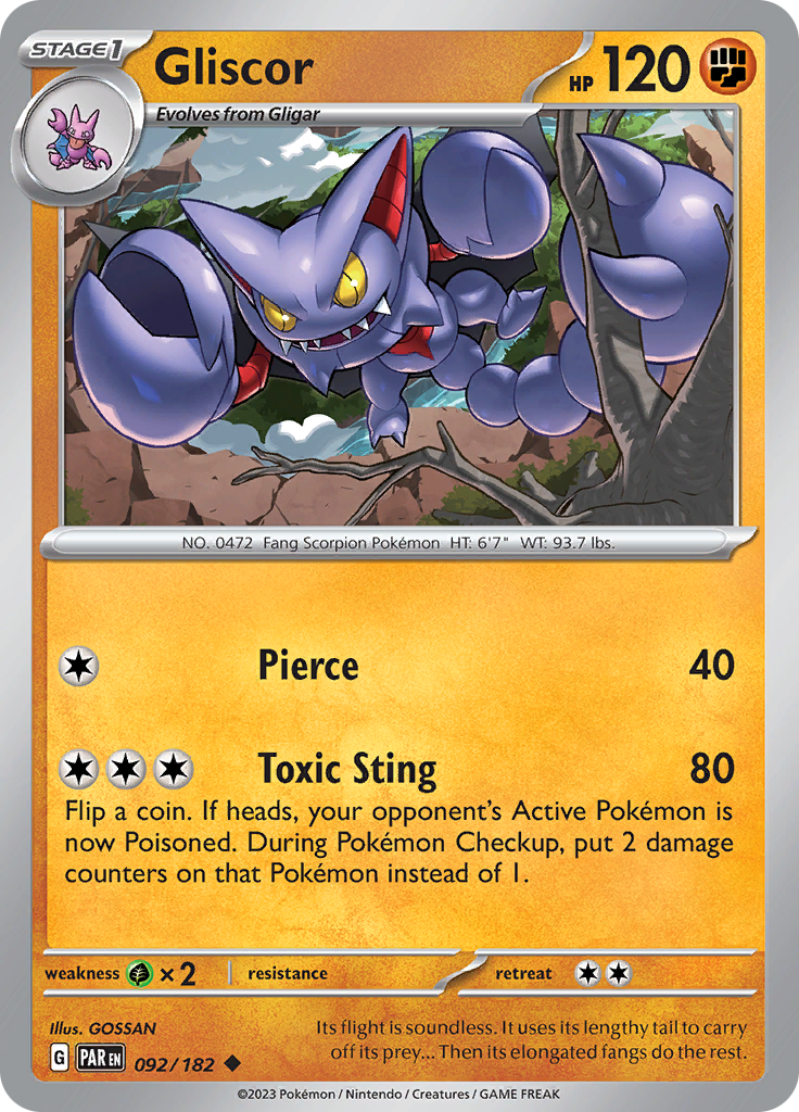 Pokemon TCG: Paradox Rift card - Gliscor.