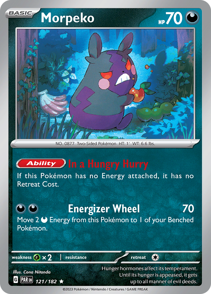 Pokemon TCG: Paradox Rift card - Morpeko.