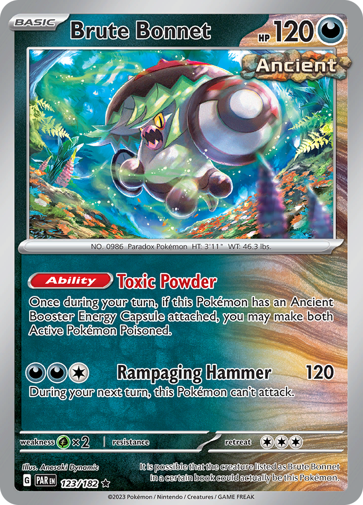 Pokemon TCG: Paradox Rift card - Brute Bonnet.