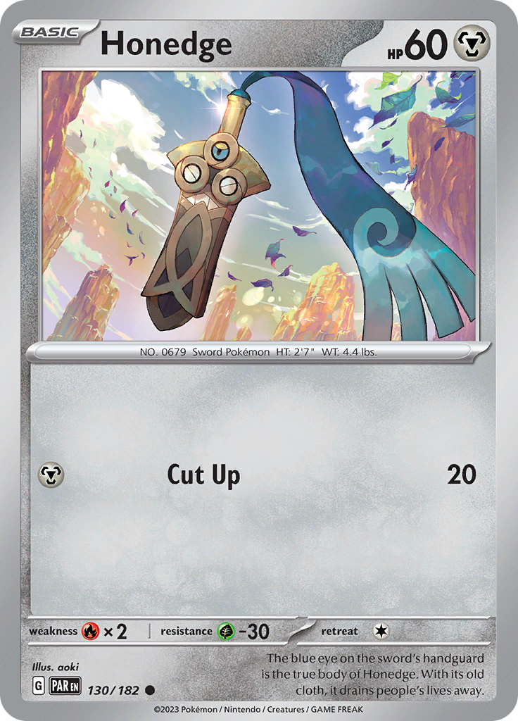 Pokemon TCG: Paradox Rift card - Honedge.