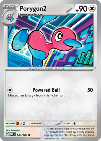 Pokemon TCG - Paradox Rift - #144 - Porygon-Z