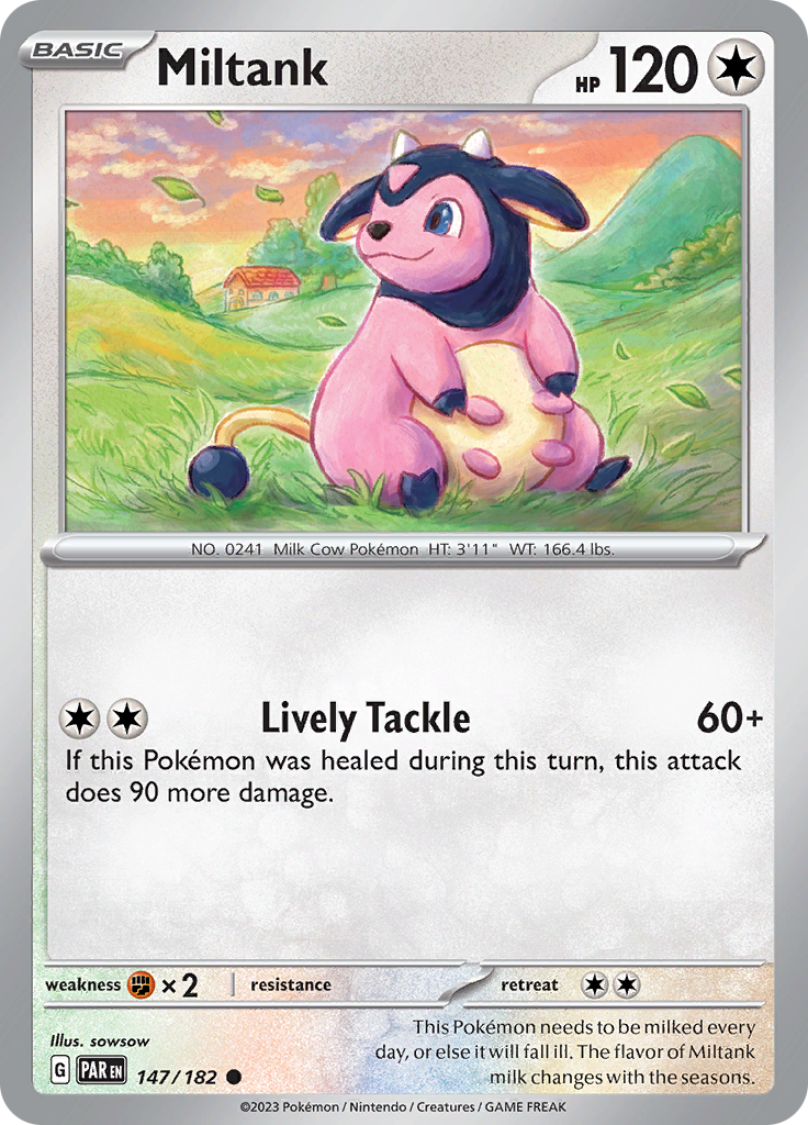 Pokemon TCG: Paradox Rift card - Miltank.