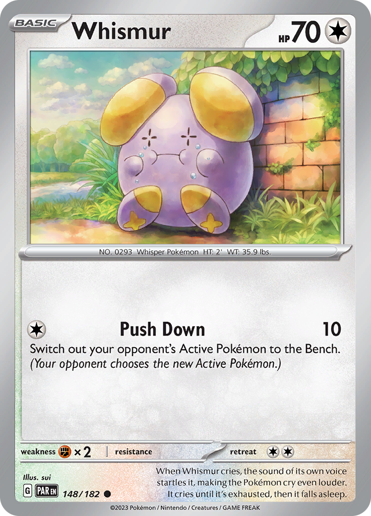 Pokemon TCG: Paradox Rift card - Whismur.