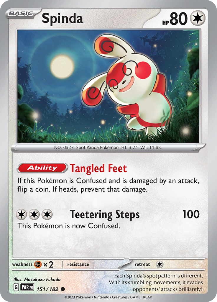 Pokemon TCG: Paradox Rift card - Spinda.