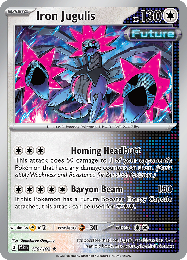 Pokemon TCG: Paradox Rift card - Iron Jugulis.