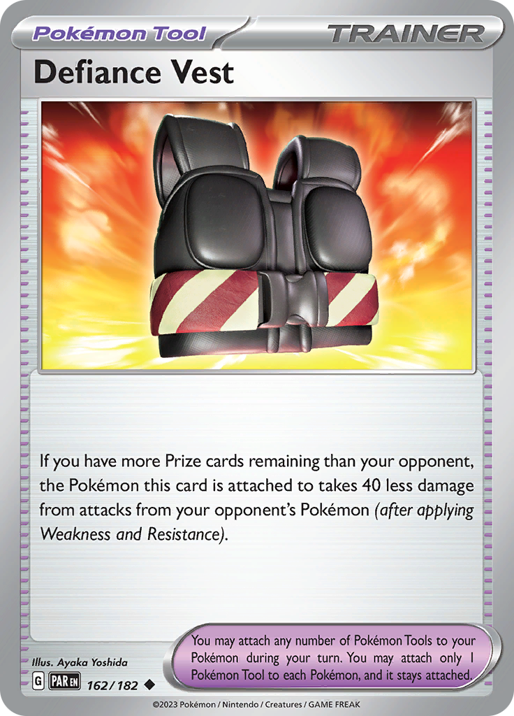 Pokemon TCG: Paradox Rift card - Defiance Vest.