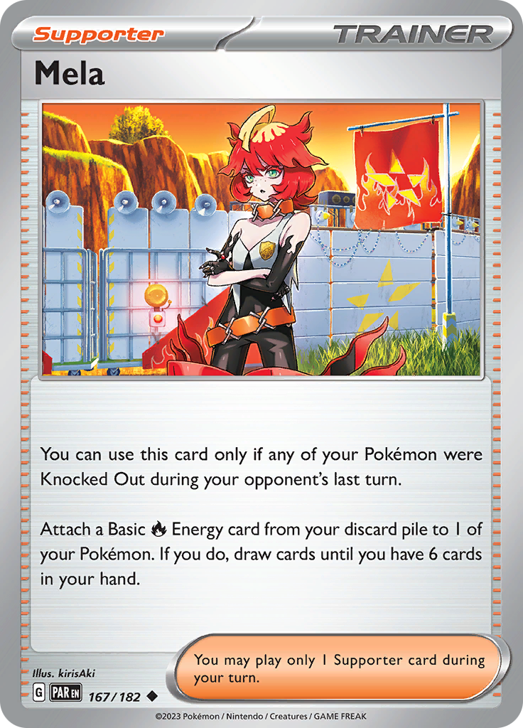 Pokemon TCG: Paradox Rift card - Mela.