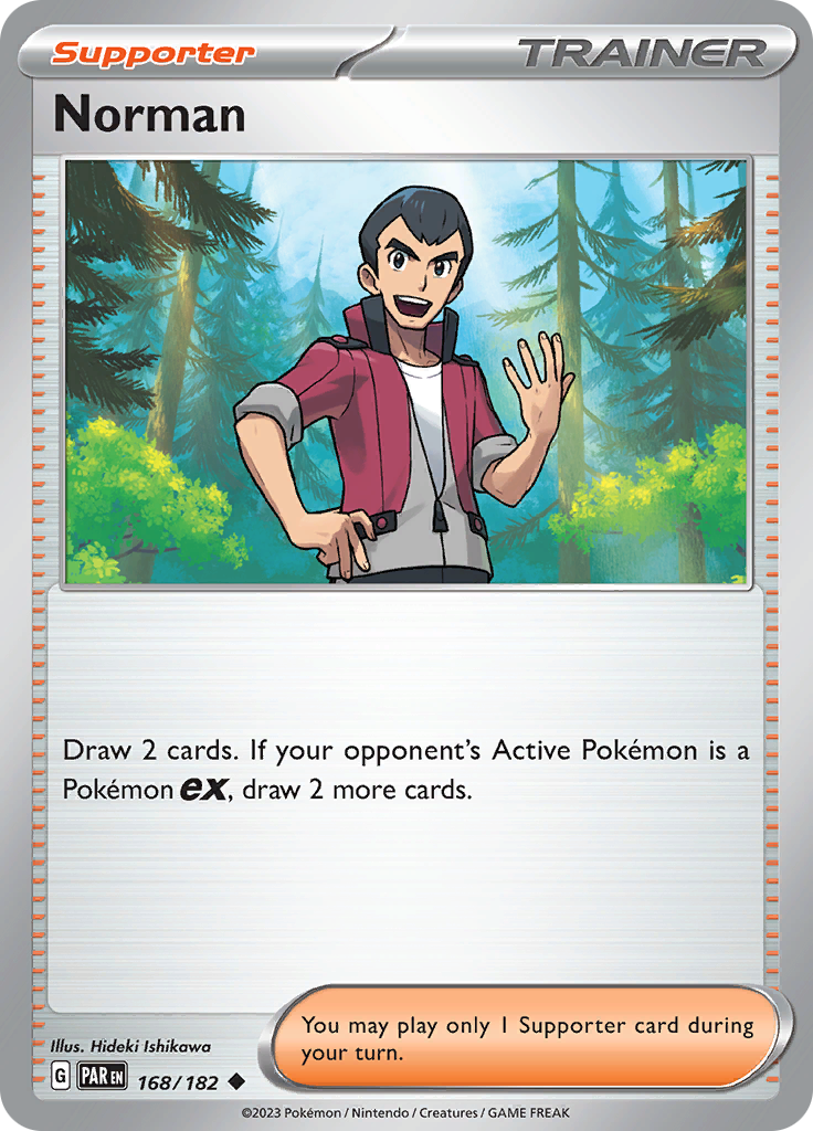 Pokemon TCG: Paradox Rift card - Norman.