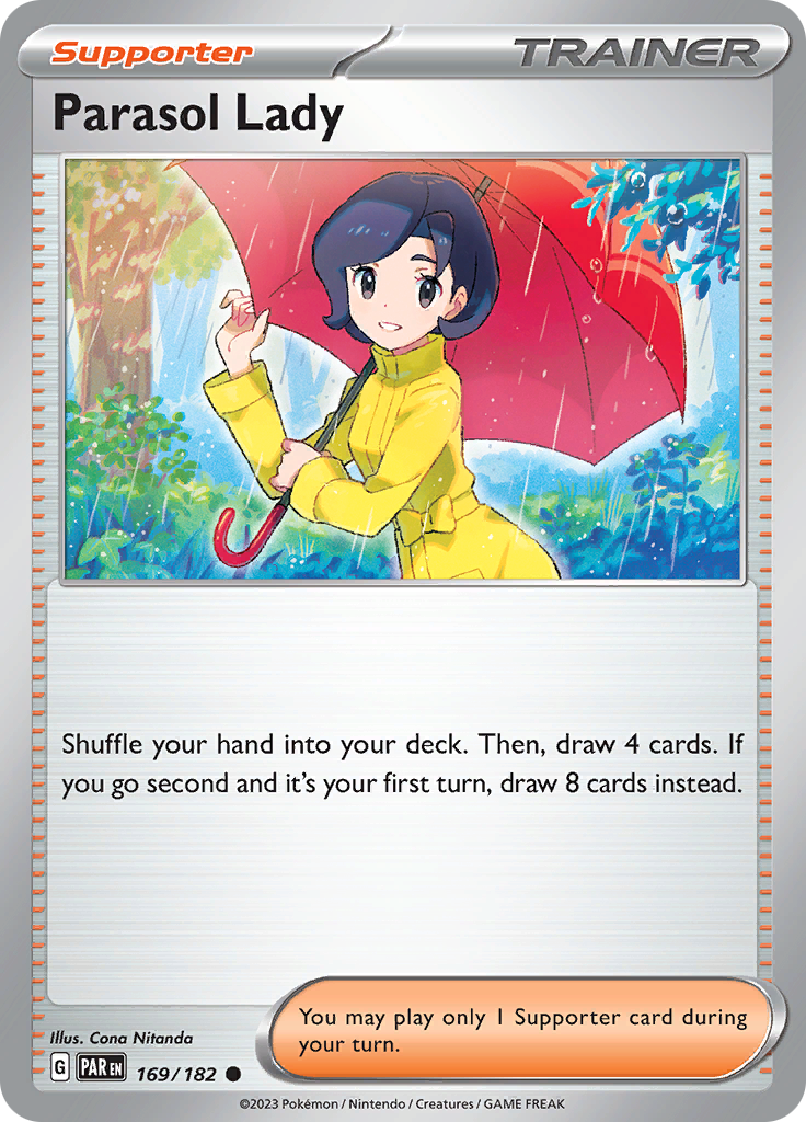 Pokemon TCG: Paradox Rift card - Parasol Lady.
