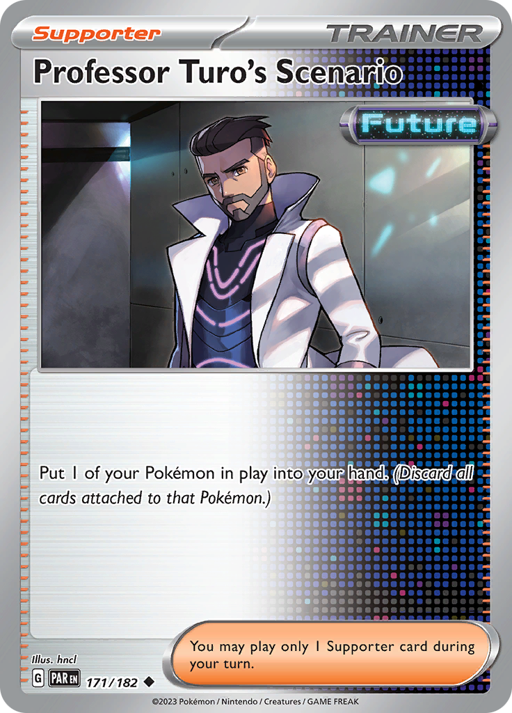 Pokemon TCG: Paradox Rift card - Professor Turo's Scenario.