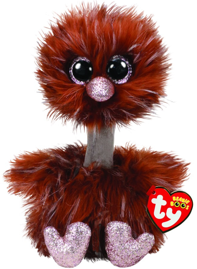 Orson the brown Ostrich in a medium size from TY Beanie Boos.