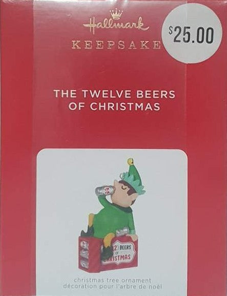 Hallmark 2021 Keepsake Christmas Ornament of the Twelve Beers of Christmas.