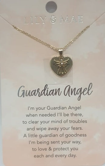 Lily & Mae Angel Hugs necklace for a Guardian Angel.
