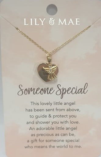 Lily & Mae Angel Hugs necklace for Someone Special.
