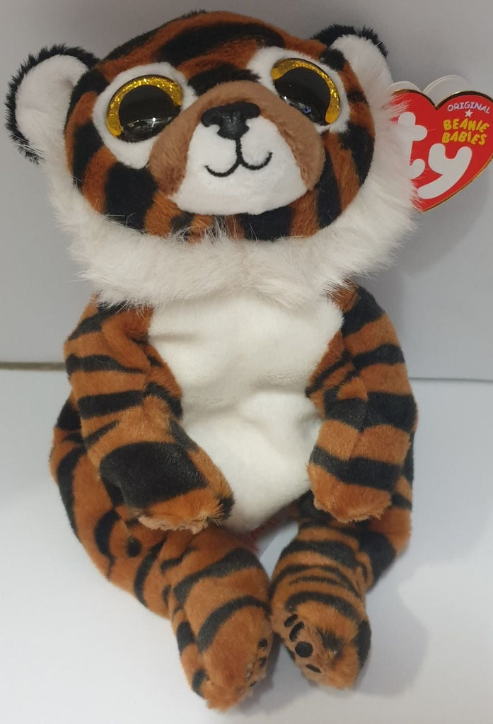 Clawdia the Tiger in a regular size Beanie Bellies from TY.