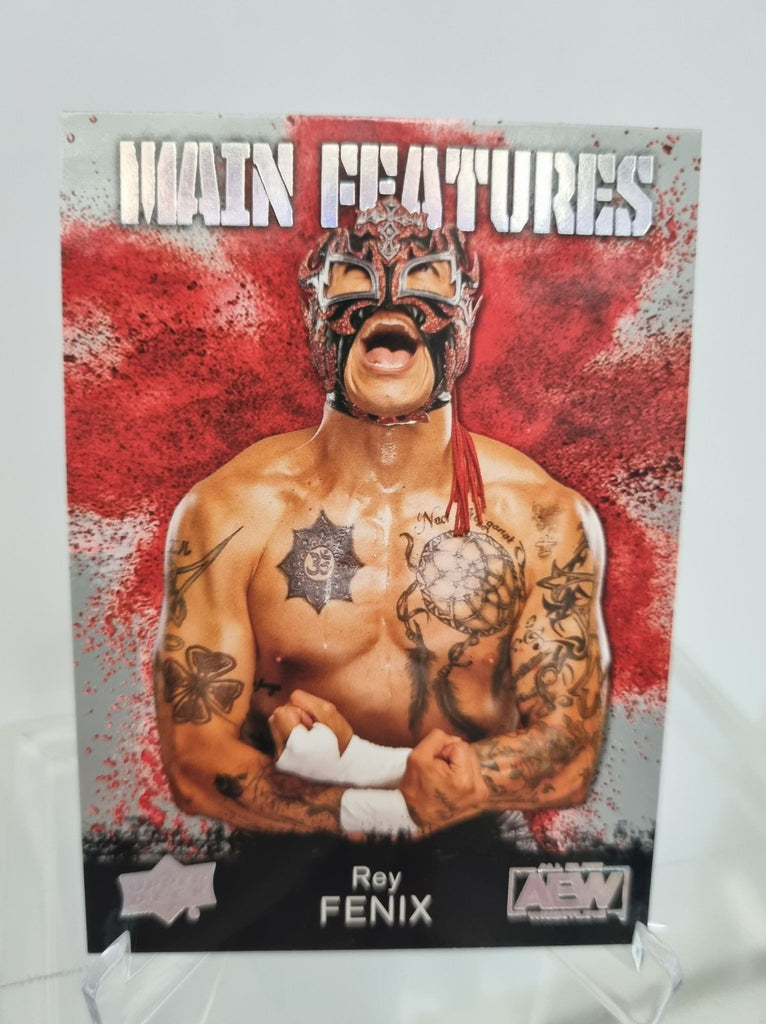 AEW Main Features of Rey Fenix from the Upper Deck 2021 AEW Trading Card Release.