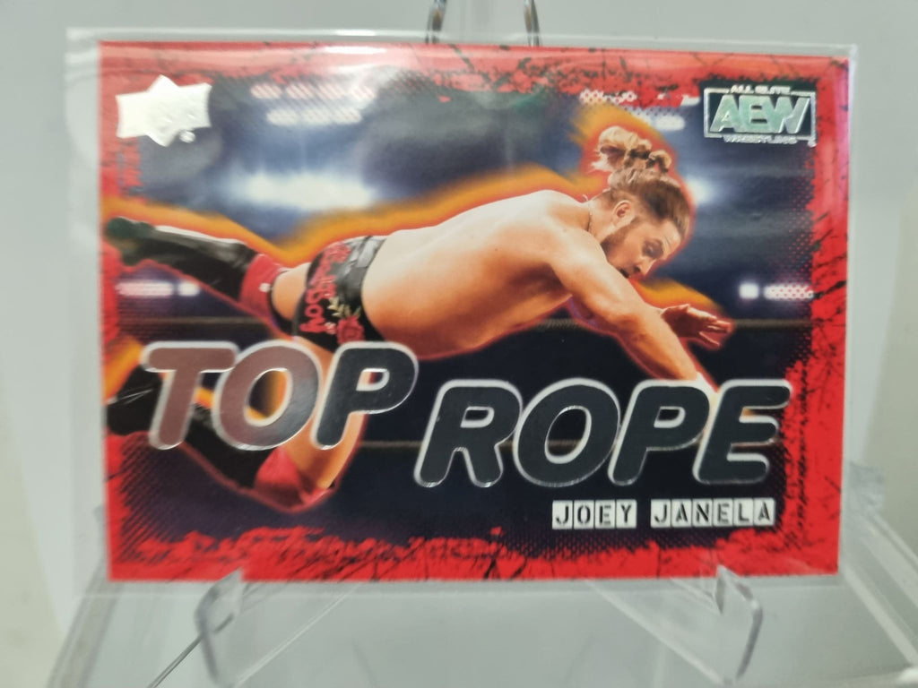 AEW Top Rope of Joey Janela from the Upper Deck 2021 AEW Trading Card Release.