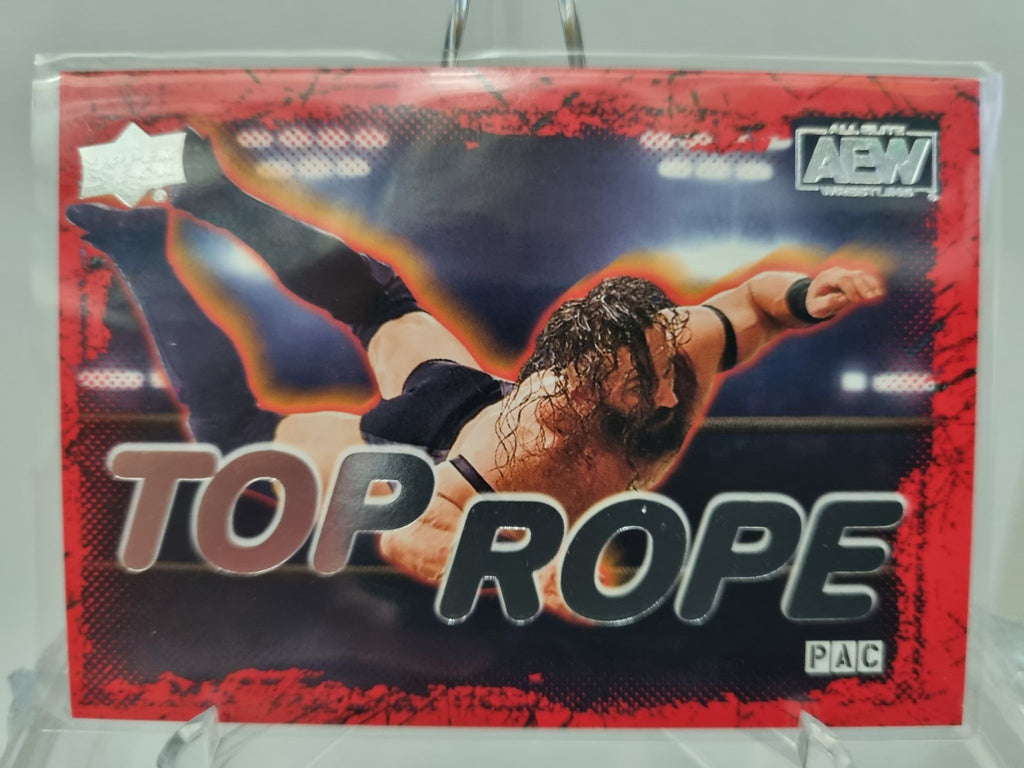 AEW Top Rope of Pac from the Upper Deck 2021 AEW Trading Card Release.