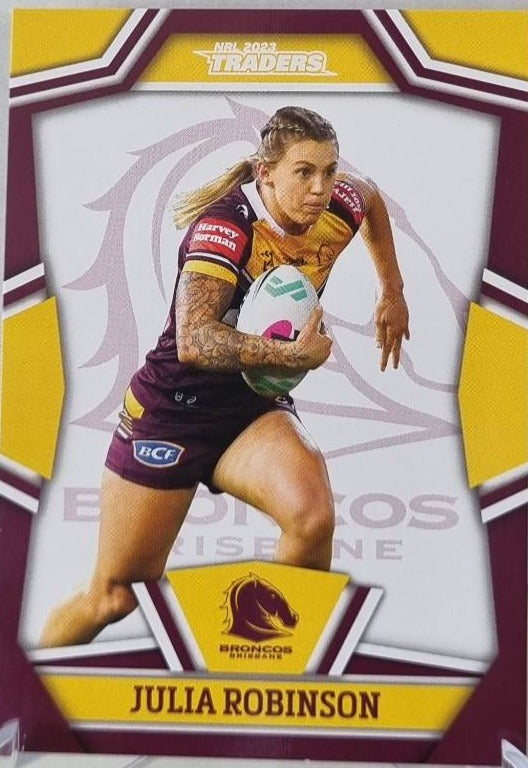 NRLW8 - Julia Robinson - Brisbane Broncos - 2023 Traders NRL – Funporium