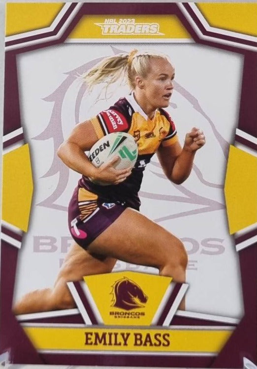 NRLW2 - Emily Bass - Brisbane Broncos - 2023 Traders NRL