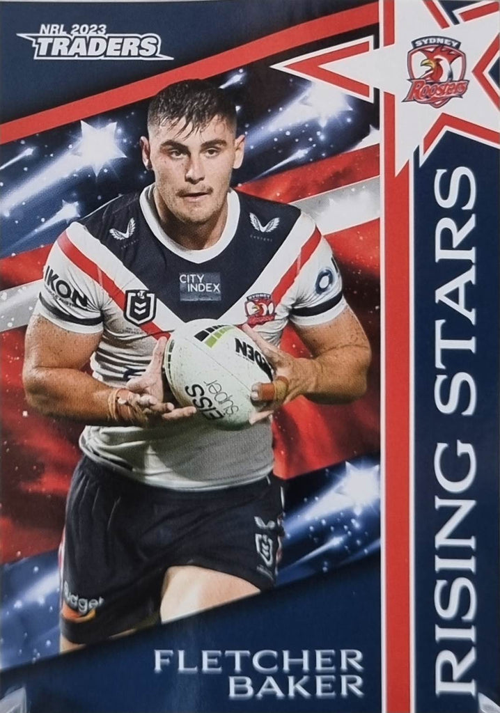 Rising Stars - RS40 -Fletcher Baker - Roosters - 2023 Traders NRL