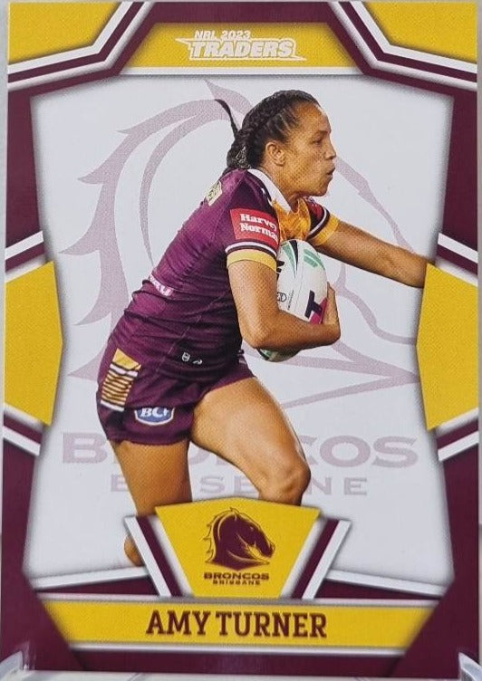 NRLW9 - Amy Turner - Brisbane Broncos - 2023 Traders NRL