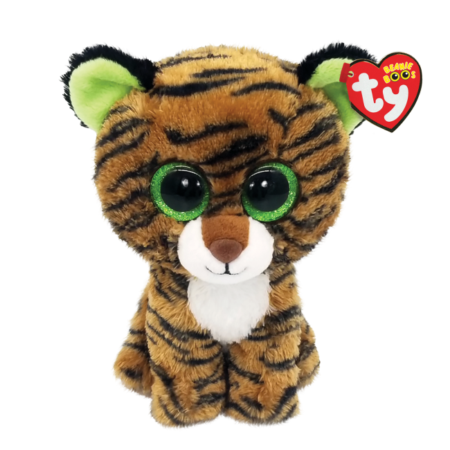 TY Beanie Boo Tiggy the Tiger in a regular size.