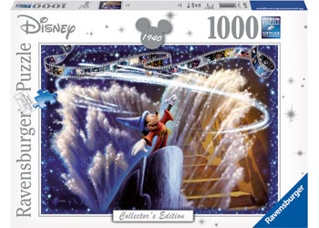 1000 Piece Ravensburger jigsaw puzzle of Disney's Fantasia.