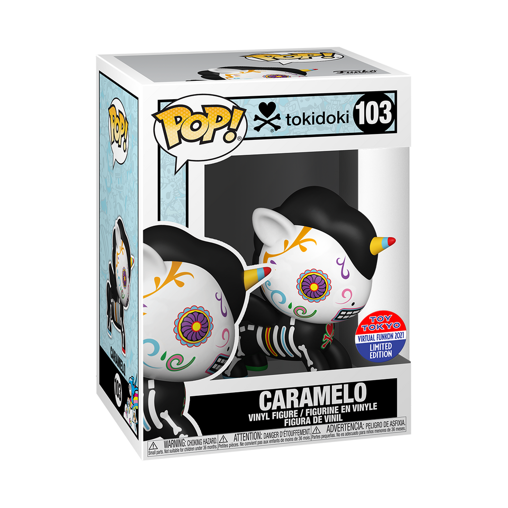 Funko Pop! Vinyl figure of Tokidoki character Caramelo from SDCC21.