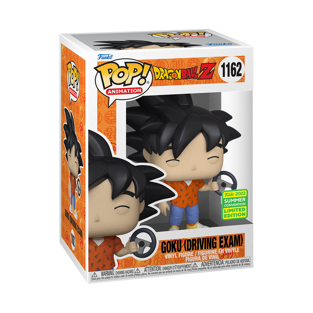 Funko Pop! VInyl figure of Dragonball Z character Goku (Driving Exam) from SDCC22.