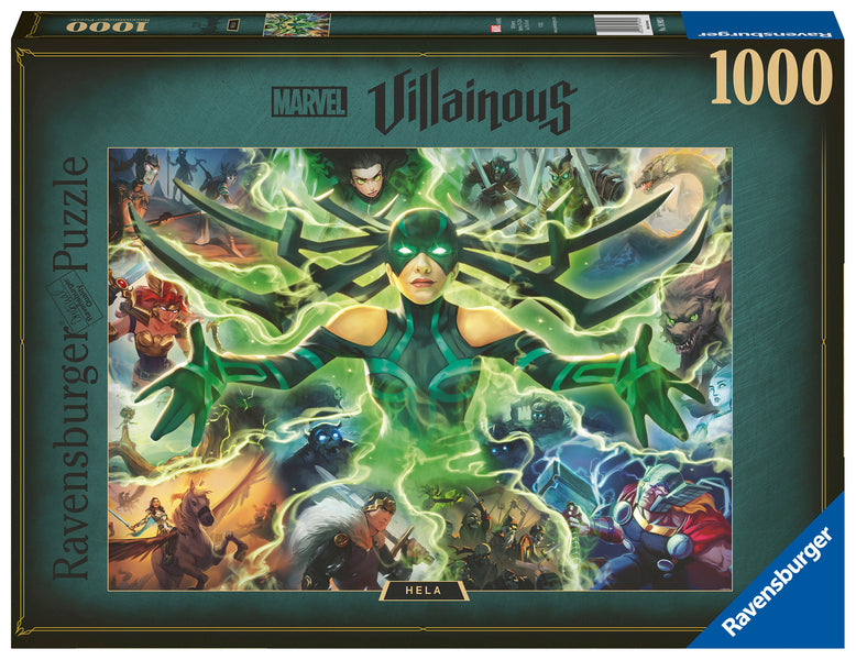 Ravensburger 1000 Piece Jigsaw Puzzle of Marvel Villainous Hela.