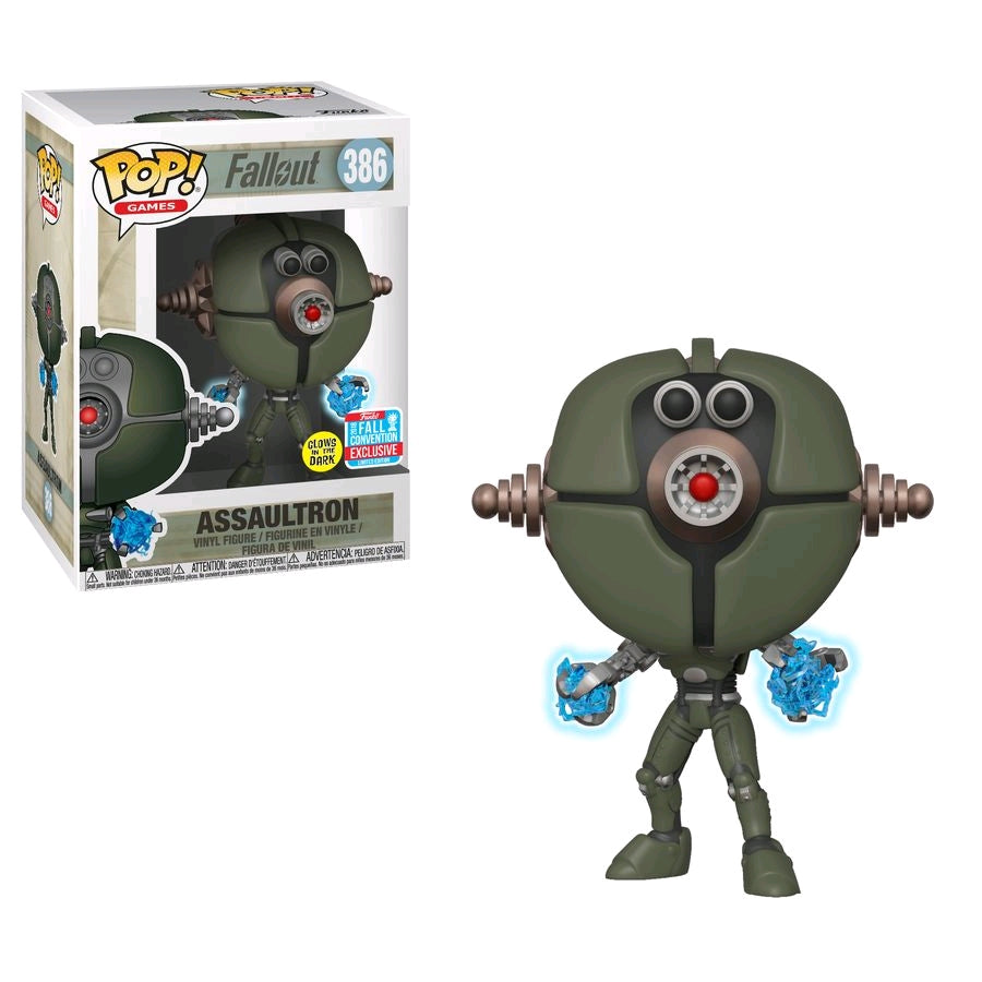 Fallout - Assaultron Invader - #386 - NYCC18 - Glow in the Dark - Pop! Vinyl