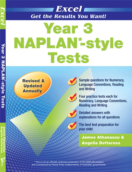 Naplan - Tests - Year 3 - Excel