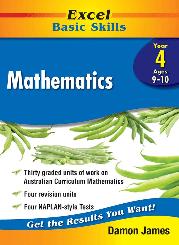 Excel Basic Skills for Mathematics Year 4 (Ages 9-10) by Damon James.