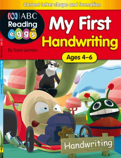 Excel Educational Books. ABC Reading Eggs My First Handwriting for ages 4-6 by Sara Leman.