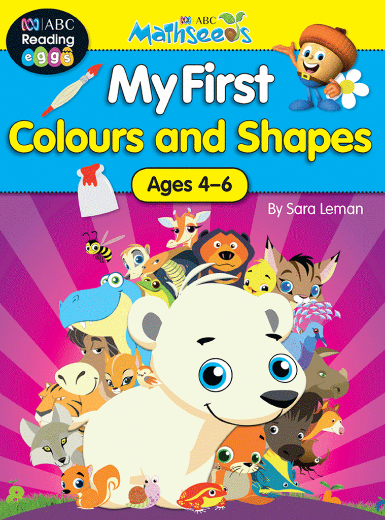 Excel educational book Mathseeds My First Colours & Shapes for ages 4-6 by Sara Leman.