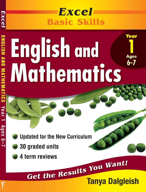 Excel Basic Skills educational book for Year 1 (Ages 6-7) English & Mathematics by Tanya Dalgleish.