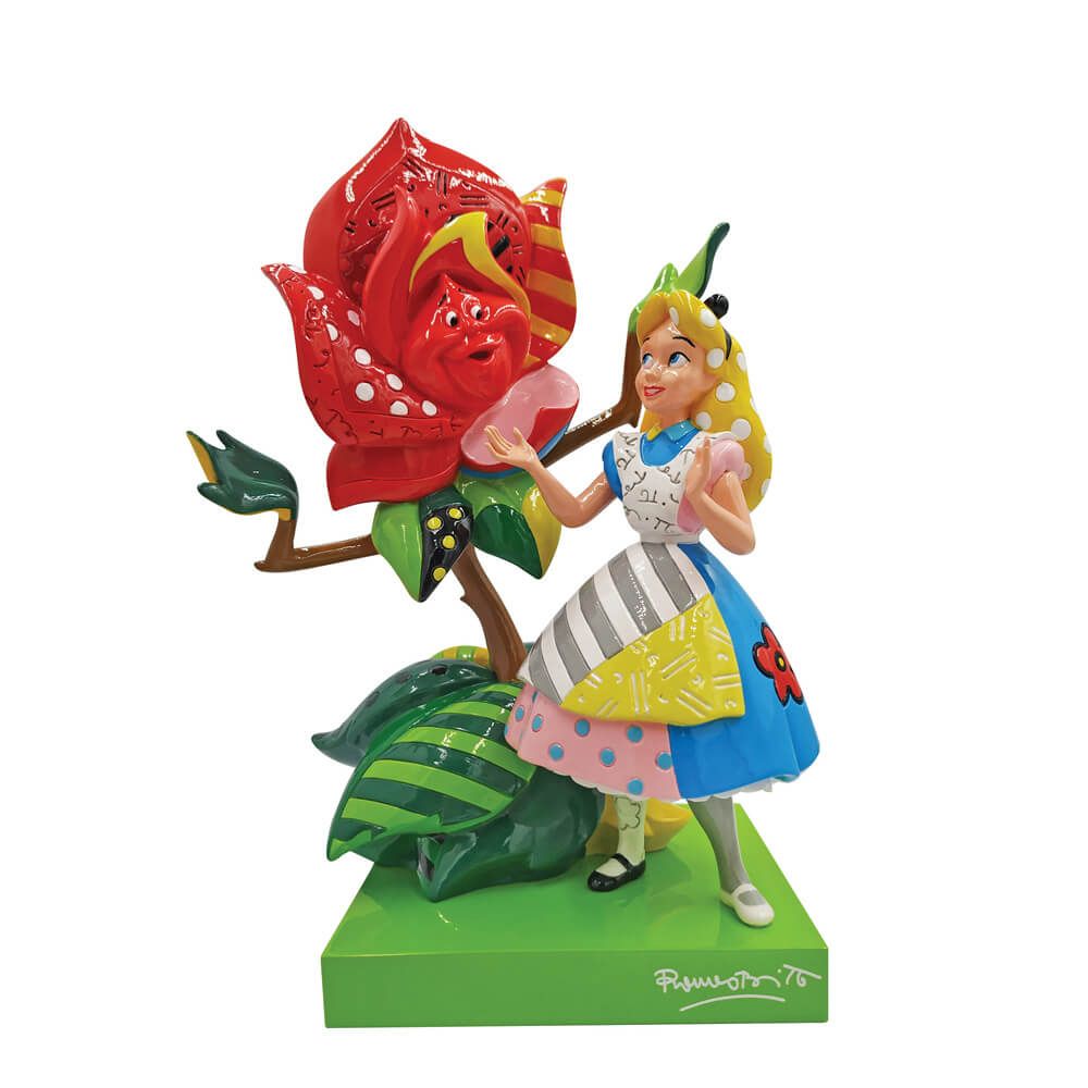 Alice in Wonderland large figurine from the Disney by Romero Britto Range.