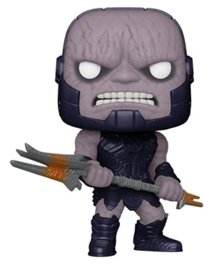 Funko Pop! Vinyl figure of Justice League Snyder Cut character Darkseid in Armour unboxed.