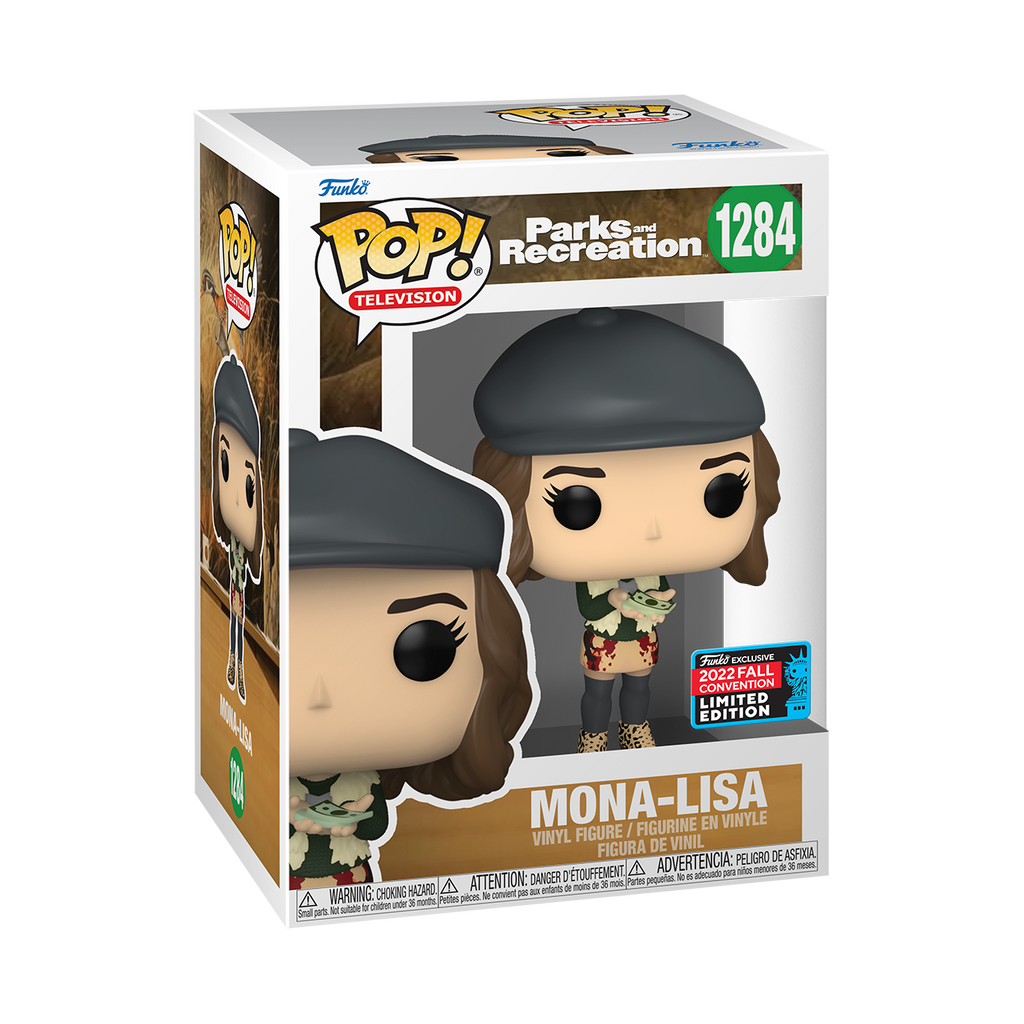Funko Pop! Vinyl figure of Parks & Recreation character Mona-Lisa Saperstein from the NYCC22 release.