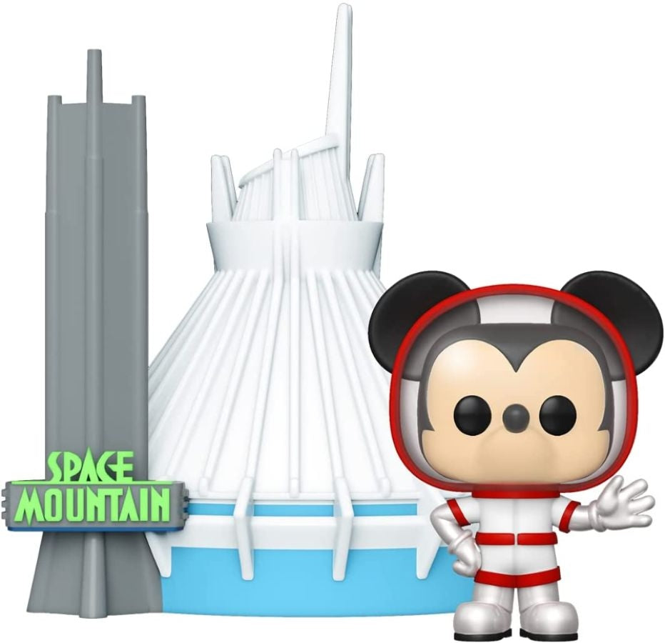 Funko Pop! Vinyl Town of Disney World's Space Mountain with Mickey Mouse.