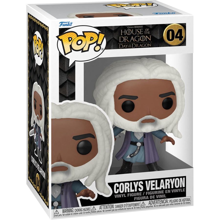 Funko Pop! Vinyl figure of GoT House of the Dragon character Corlys Velaryon.