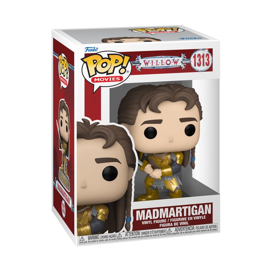 Funko Pop! Vinyl figure of Willow character Madmartigan.