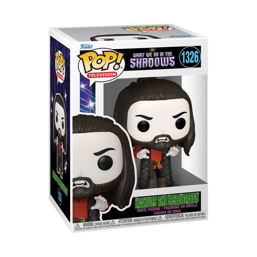 Funko Pop! Vinyl figure of What we do in the Shadows character Nandor.