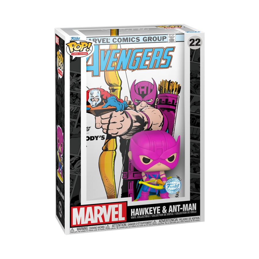 Funko Pop! Vinyl Comic Cover of Marvel's Avengers #223 featuring Hawkeye & Antman.