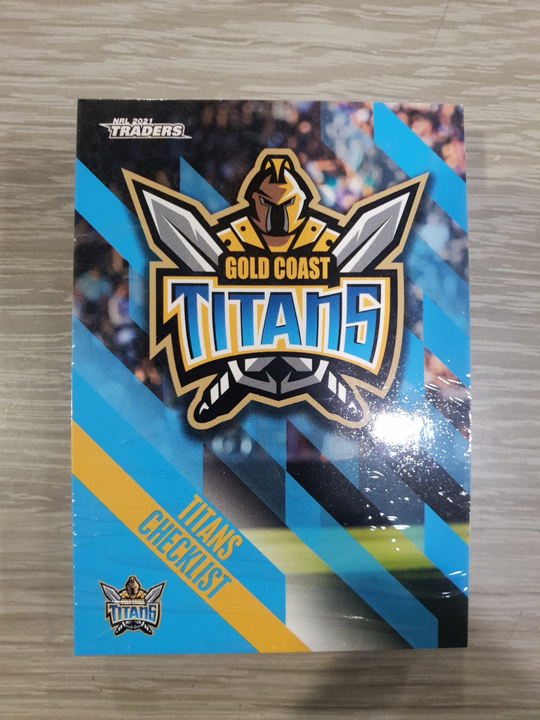 Gold Coast Titans Team Set NRL Traders 2021 Trading Cards Wrapped 