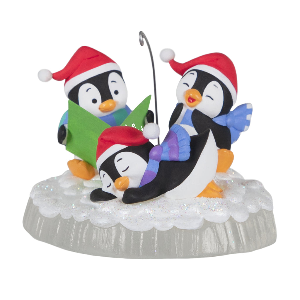 Hallmark 2022 Keepsake Christmas Ornaments titled Penguins - Not a creature was stirring.