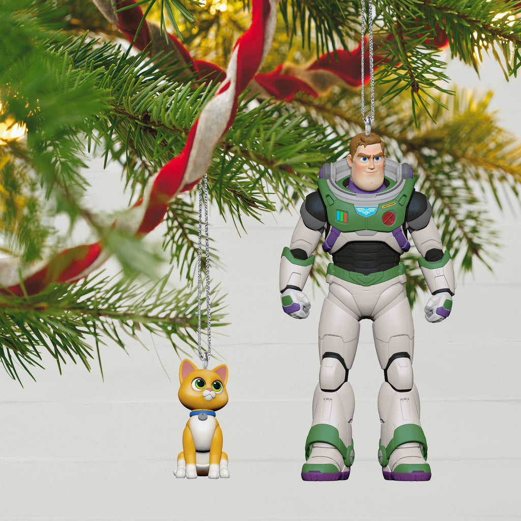 Hallmark 2022 Christmas Keepsake Ornaments. Disney's Buzz Lightyear & Sox.